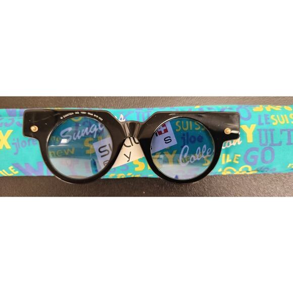 Swatch Eyes Sunglasses LITTLE MAN SW712 002 with interchangeable Frame NOS - Picture 10 of 13